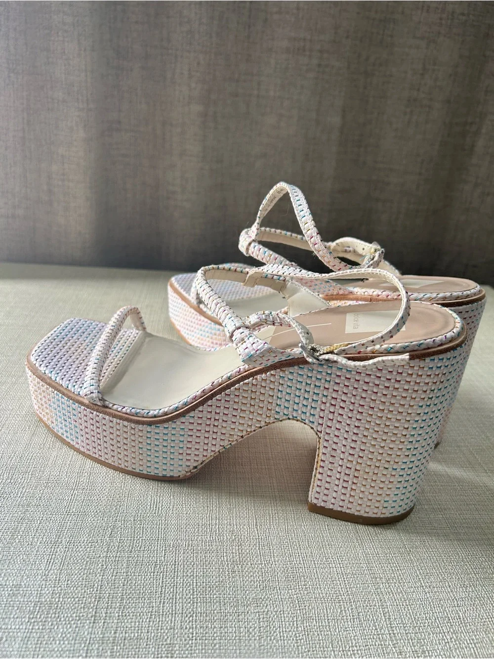 Dolce Vita woven platform